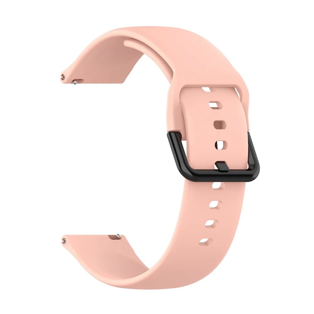 pink Унисекс силиконовый ремешок для умных часов для samsung Galaxy Watch Active R500 сменный браслет на запястье для samsung Galaxy Watch - Цвет: pink