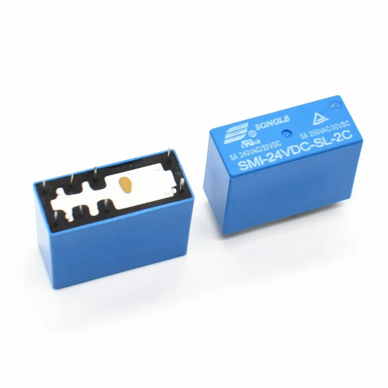SMI-24VDC-SL-2C DC 24V 5A 250V 8PIN реле питания
