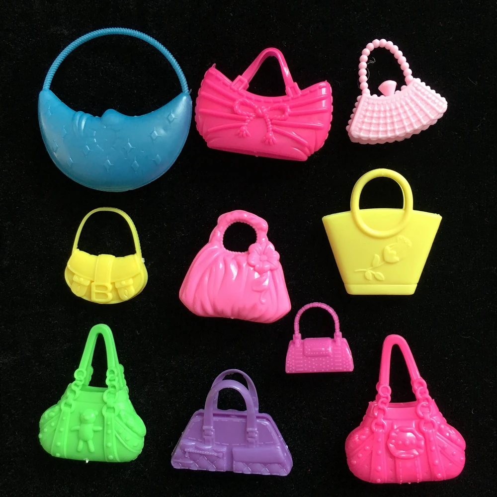 10 шт. пластиковые сумки для кукол Барби различные стили|for barbie|dolls accessoriesfashion doll