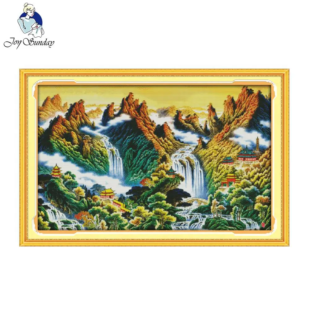 Набор для вышивки Joy Sunday наборы крестиком сделай сам домашний декор|cross stitch set|set for