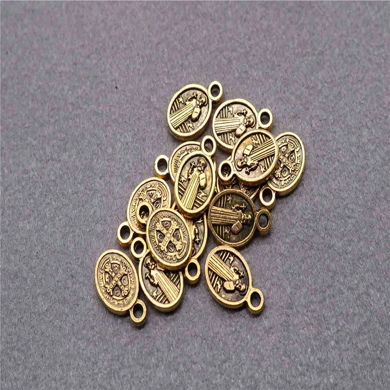100 штук религиозного маленького Святого Бенедикта амулет маленькая медаль