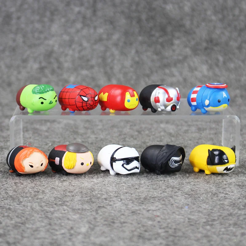 Горячая 10 Шт./лот Мстители Халк Человек Паук Капитан Америка Росомаха Железный