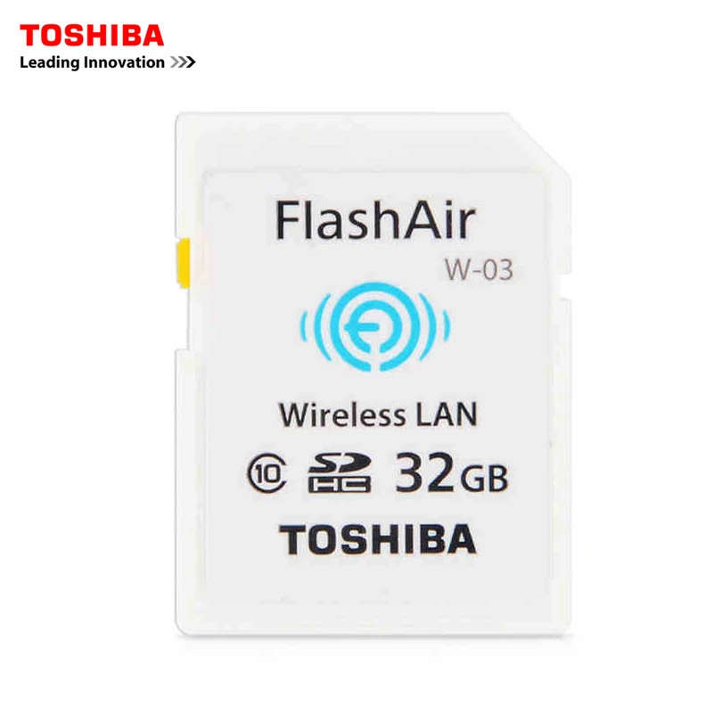 Toshiba W-03 Wi-Fi SD Card 16 ГБ 32 SDHC Class 10 UHS-я карта флэш-памяти карты для цифровых Камера |