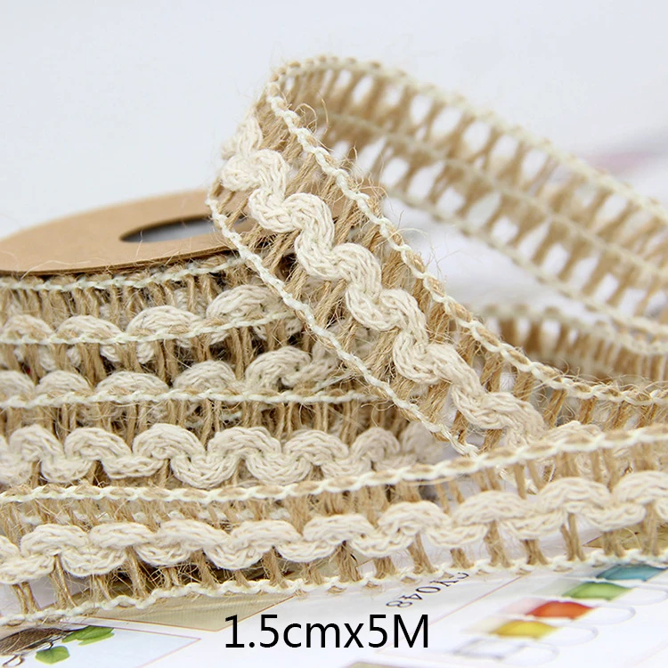 5 м DIY Ремесло винтажный натуральный Hessian джутовый шпагат веревка Свадебная вечеринка Мешковина Лента Декор для дома катушка фестиваль Скрапбукинг 9 видов стилей