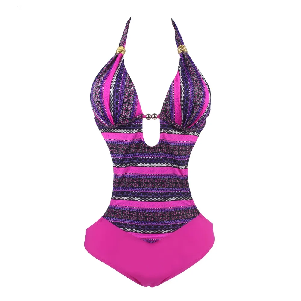 Женский винтажный купальник с подкладкой в стиле бохо 2019|swimwear one piece|swimwear piece