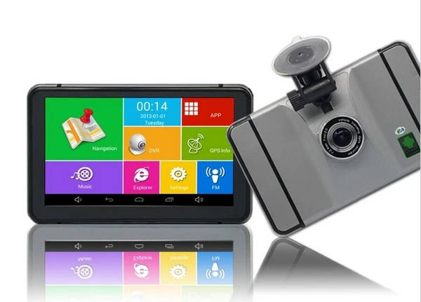 " дюймовый Android OS 8G 16GB Автомобильный gps навигатор DVR Wifi AV-IN Bluetooth fm-передатчик Последние карты