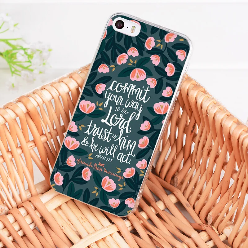 Чехол для телефона MaiYaCa iphone 7 XS MAX Bible verse Phillips Jesus Christ Christian Flower iPhone 8 6S Plus 5S SE XR |