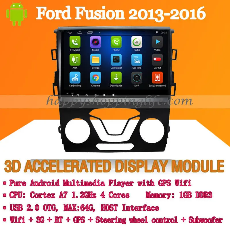 9 &quotAndroid 7 1 автомобильный мультимедийный плеер для Ford Fusion 2016 2013 DVD Авто Радио
