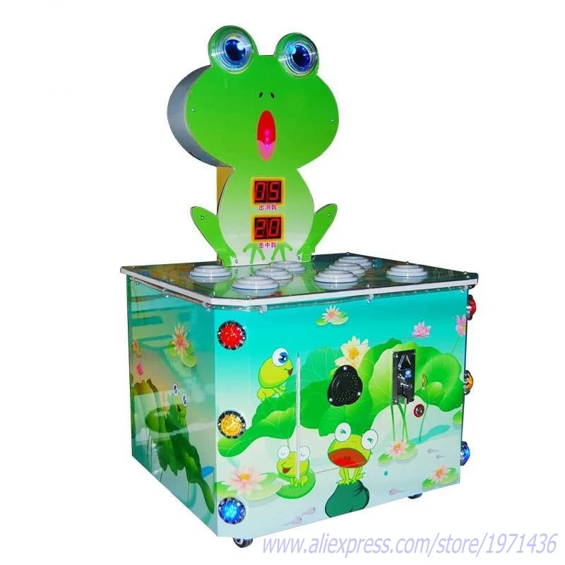 

Coin Operated Hammer Hit Frog Game Machine For Children In Shopping Mall