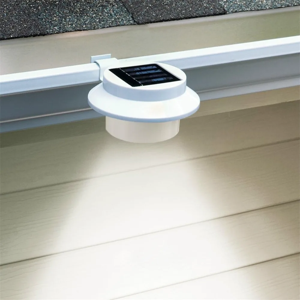 3 светодиода Солнечная лампа датчик водонепроницаемый Солнечный свет