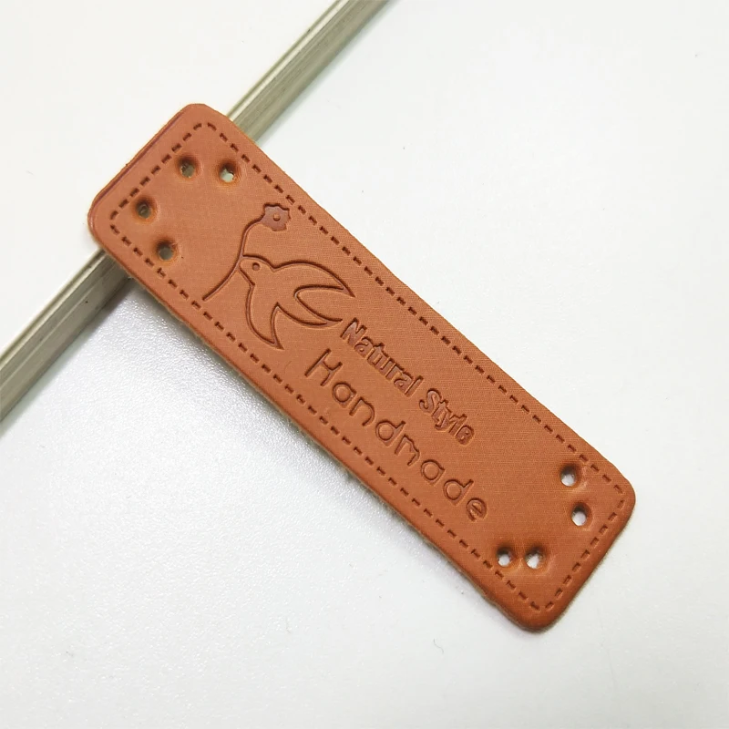 10 шт. прямоугольные этикетки из ПУ кожи для одежды обуви|Этикетки одежды| |