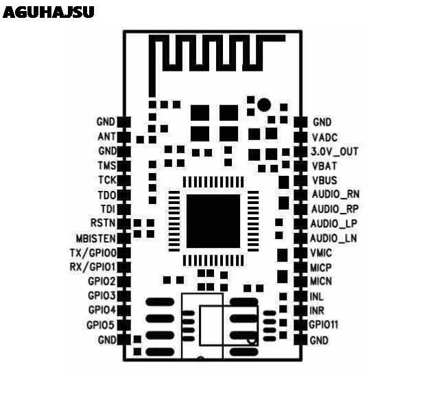 Bluetooth стерео аудио модуль передачи BK8000L AT команды SPP динамик усилитель