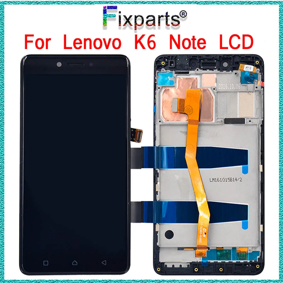100% Tested For 5.5&quot Lenovo K6 Note LCD Display Panel With Touch Screen Digitizer Assembly lenovo lcd + tools|display touch screen|lcd display