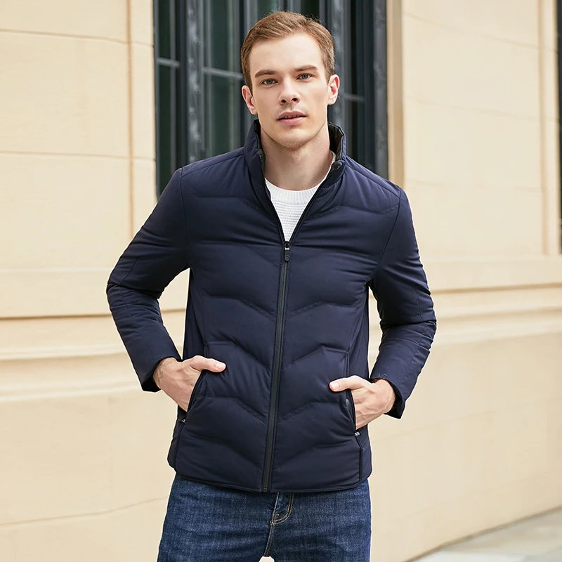 10XL 8XL зимняя куртка на утином пуху для мужчин 90% пуховая тонкая Ультра легкая с