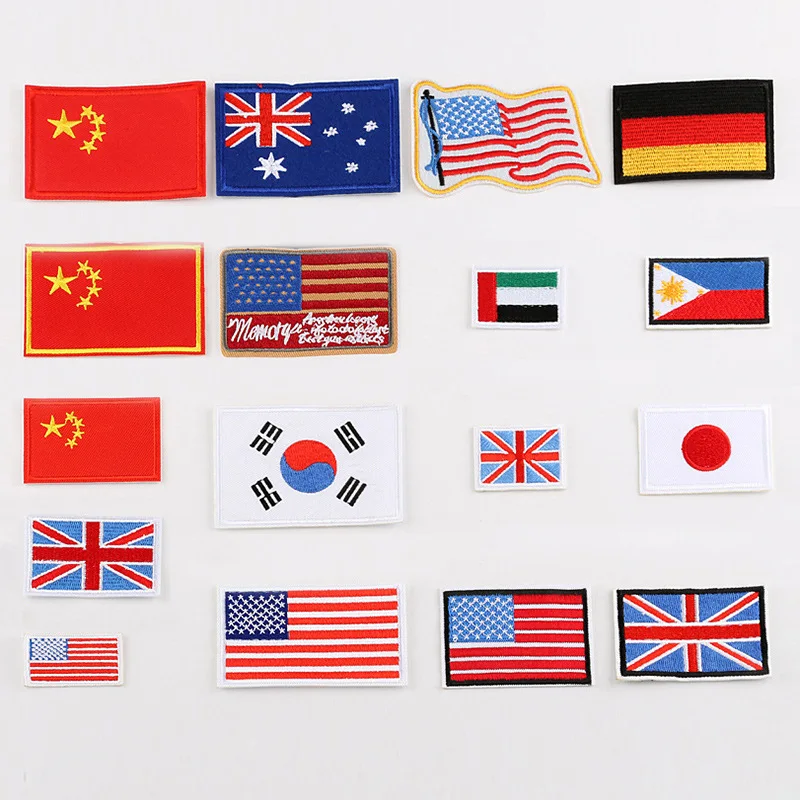 FFLACELL вышитая заплатка Национальный флаг 3D тактическая армейская Униформа значки