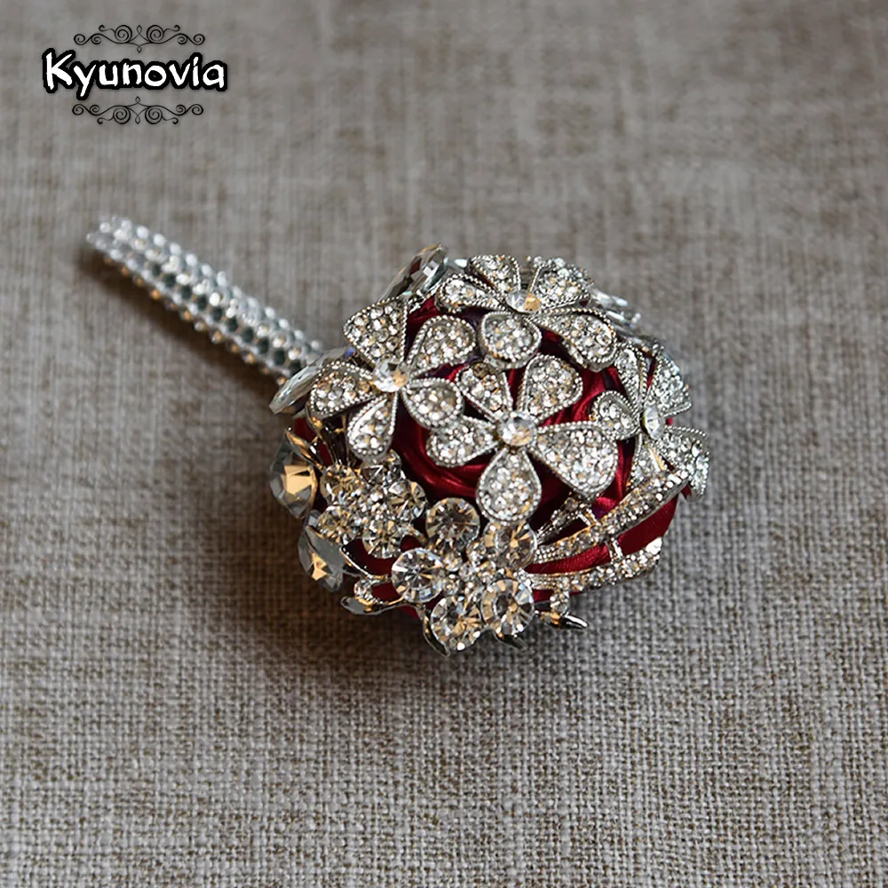 Свадебная бутоньерка Kyunovia серебряная булавка брошь шафера индивидуальный