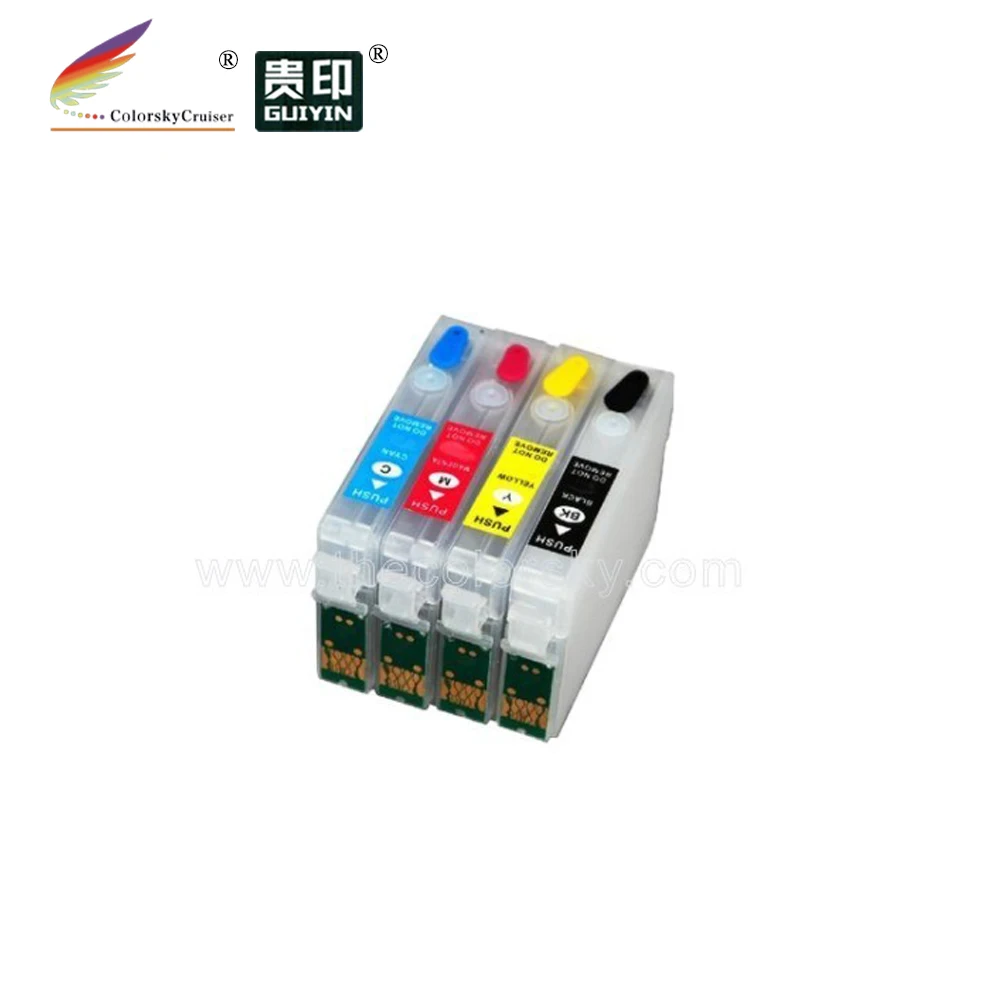 (RCE1281) Заправляемый чернильный картридж для Epson T1281 Stylus SX125 SX130 SX230 SX235W SX420W SX425W SX430W