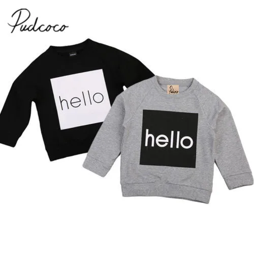 Новинка 2020 года осенняя одежда для маленьких мальчиков и девочек топы с принтом