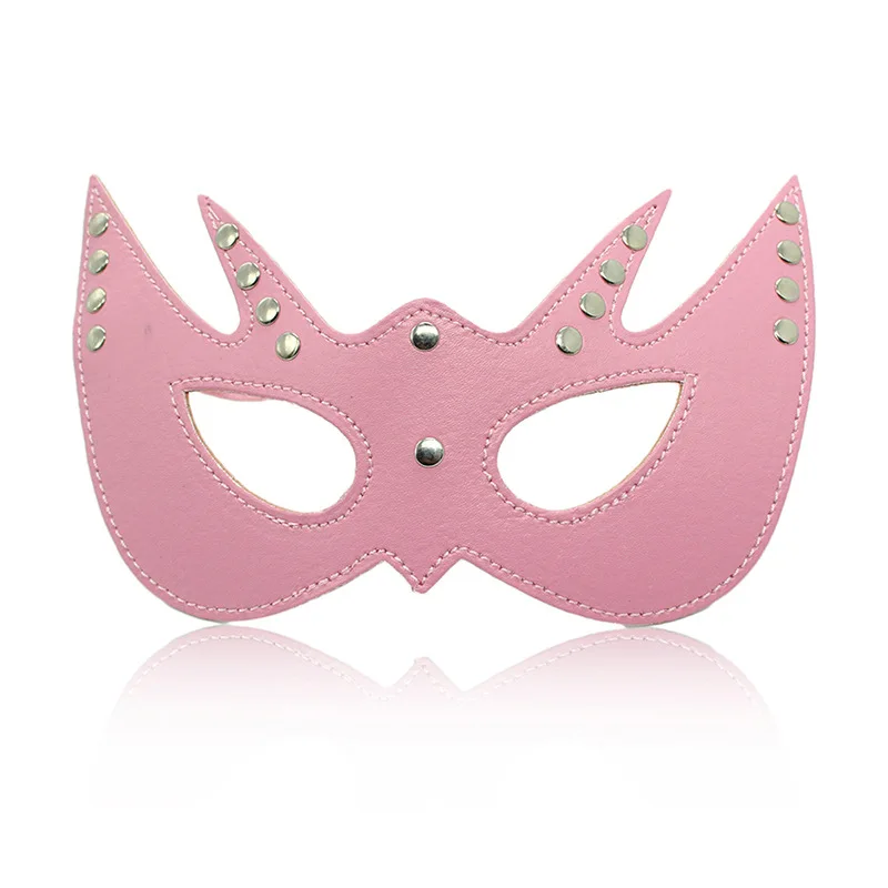 MZ16---pink Возбуждающий, эротический PU кожаный мягкий чехол для маски Спящая пикантные повязки маска для сна, повязка на глаза фетиш бдсм вечерние женские маскарадные маски для глаз - Цвет: MZ16---pink