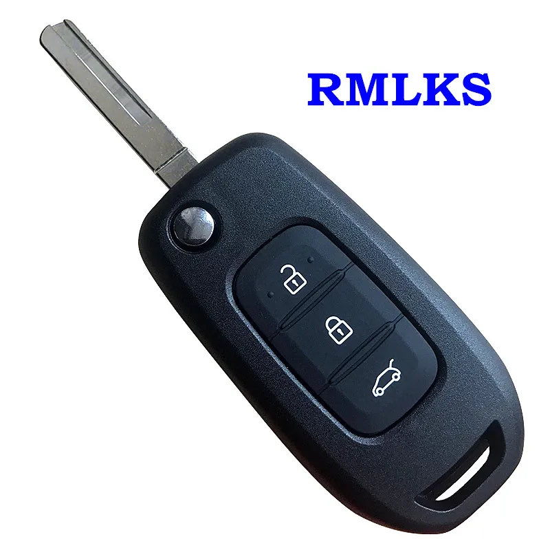 Откидной чехол для ключей Renault XP Megan складной с 3 кнопками и дистанционным
