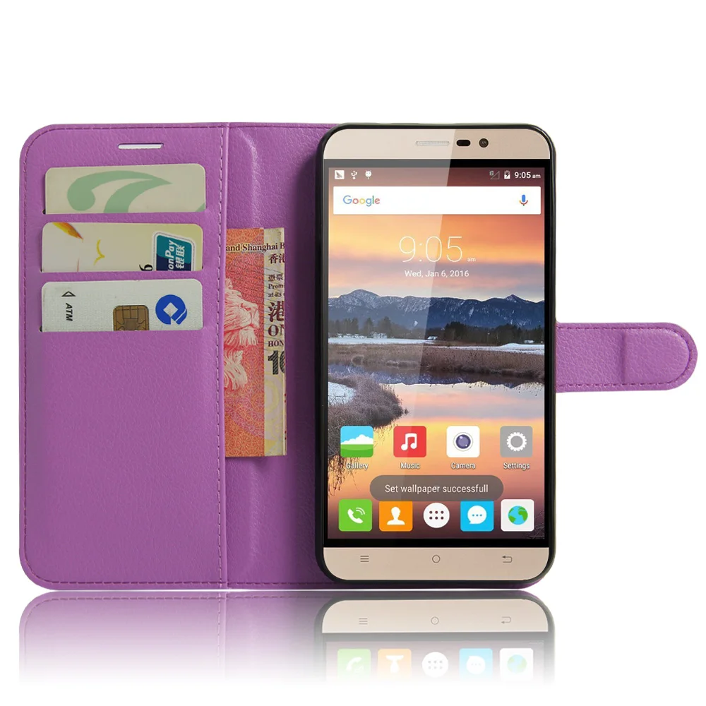 Чехол для Cubot Note S бумажник с отделениями карт чехлы подставкой кожаный защитный