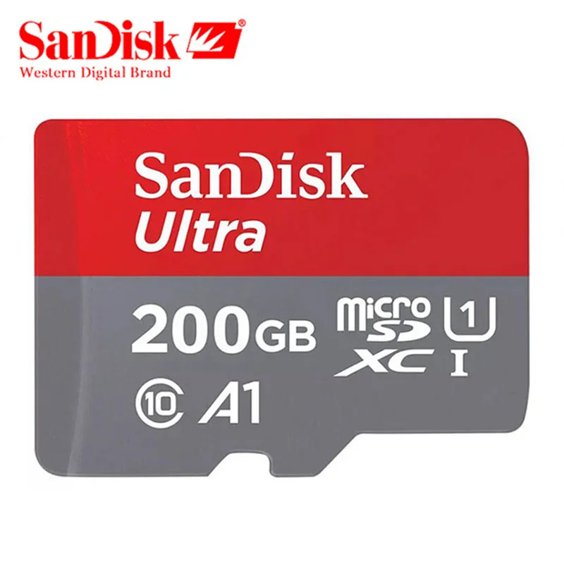 Sandisk Ultra Micro SD карта 256 ГБ 100 МБ/с./с C10 флэш памяти 200 Гб Microsd 400 TF Карта A1 для телефона