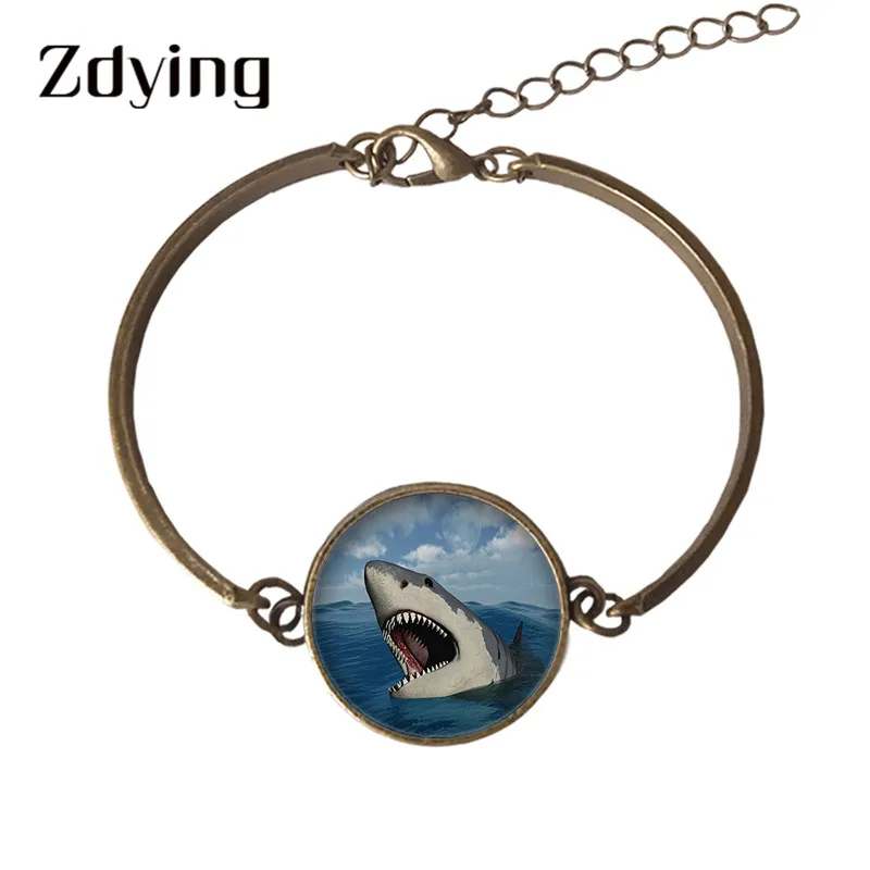 ZDYING винтажный морской жизни браслет стеклянный океан море Животное Искусство