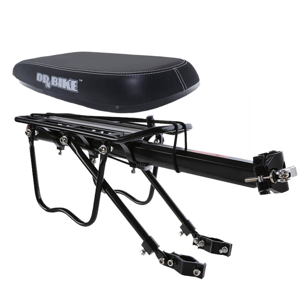 City Bike Rear Saddle Child Rear Seat Cover Baby Bike Chair with PU leather and Shockproof for Children Bicycle Accessories