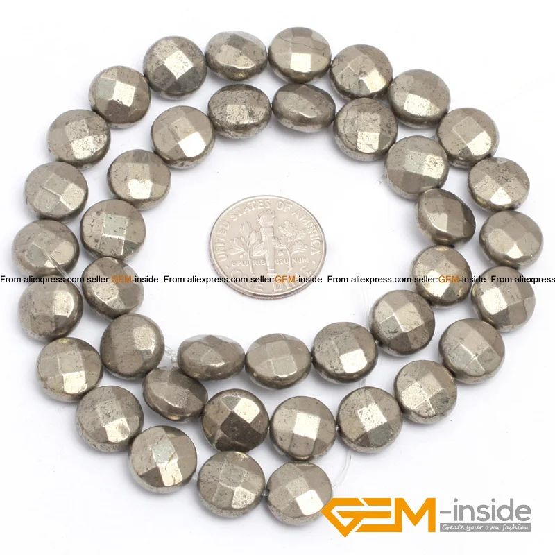 Натуральный камень камни серебро серый железный пирит граненые монеты свободные