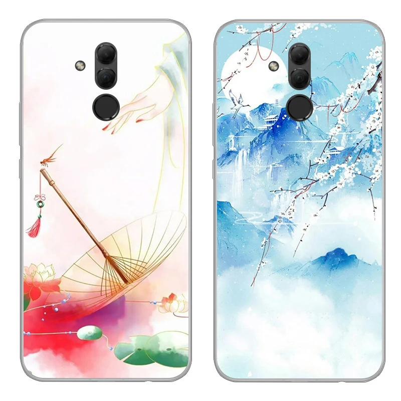 6 3 "роскошные мягкие чехлы для телефонов Huawei Mate 20 Lite чехол в китайском стиле Mate20