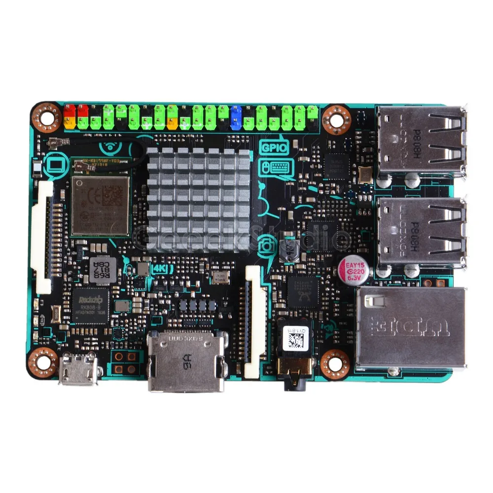 Официальный! ASUS SBC паяная панель RK3288 SoC 1 8 ГГц 4 ядра Процессор 600 МГц Mali-T764 GPU 2 Гб LPDDR3