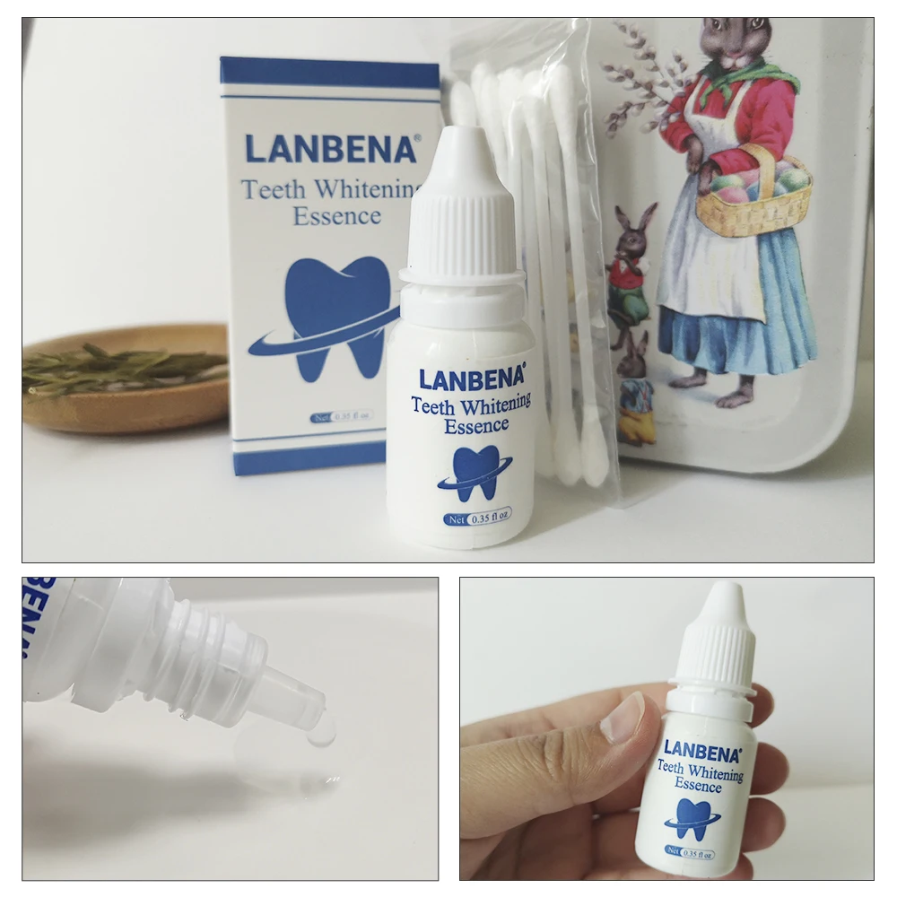 LANBENA отбеливающая эссенция для зубов Гелевые полоски чистки Гигиена полости рта