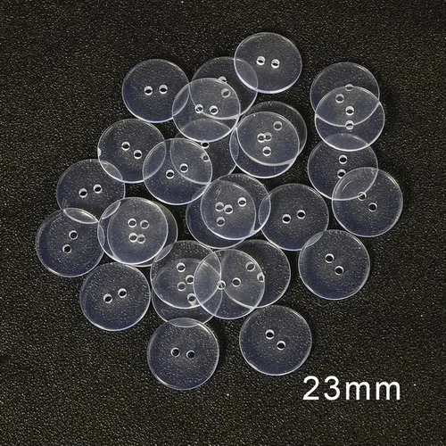 23x2.8mm 30pcs 9-25 мм прозрачные кнопки прозрачная швейная кнопка из полиэфирной смолы для украшения одежды DIY аксессуары - Цвет: 23x2.8mm 30pcs
