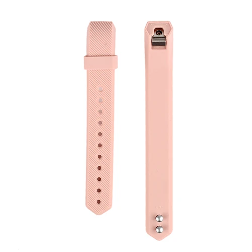 light pink Регулируемые сменные полосы для fitbit Ace/Alta HR, 15 цветов на выбор, с металлической застежкой и ультратонким противоскользящим кольцом - Цвет: light pink