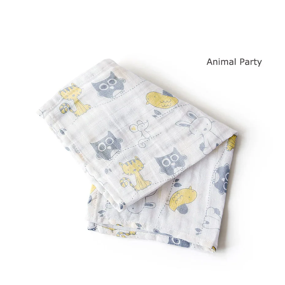 Китайская Фабрика Муслин Детские Одеяла Пеленание Обертывания 35*35 см хлопок