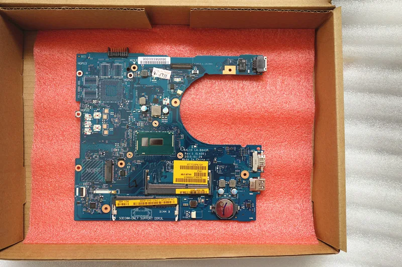 KEFU CN-05K7K8 5K7K8 FOR Dell INSPIRON 3458 5558 Laptop Motherboard AAL10 LA-B843P REV:1.0(A00) I3-4030U VGA port mainboard | Компьютеры и