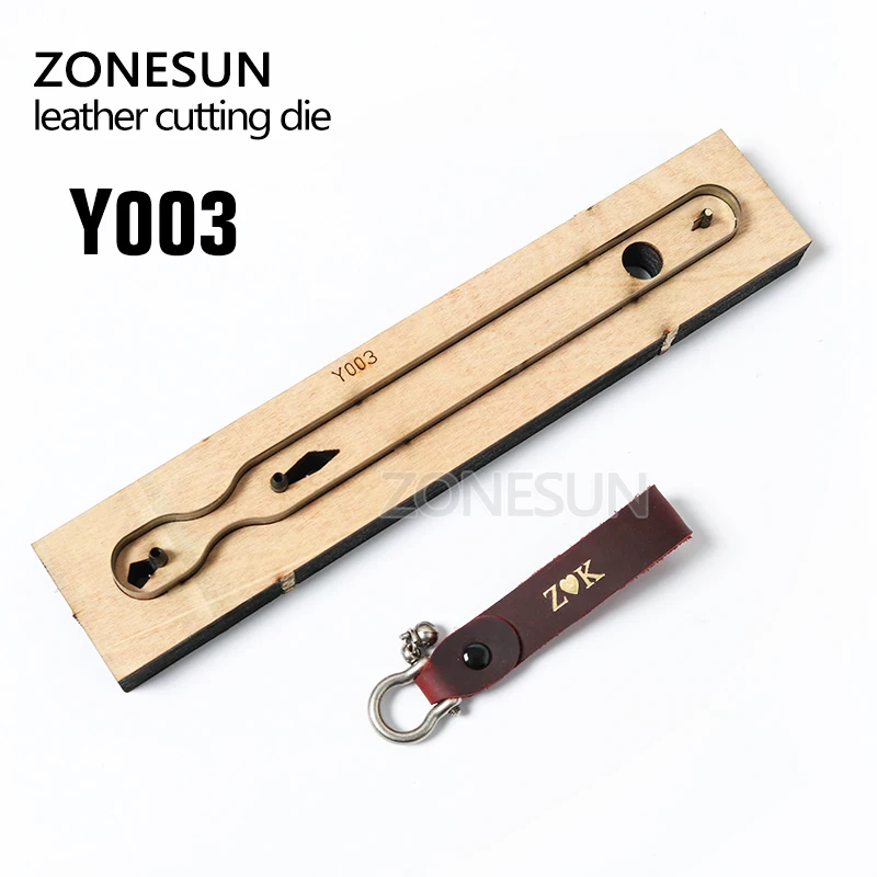 ZONESUN индивидуальные кожи штанцевый нож ремесла Сделай Сам брелок для ключей