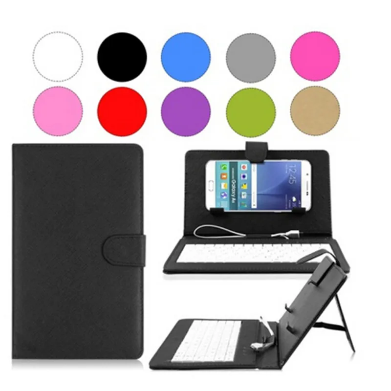 Проводная общая раскладная кобура для клавиатуры 4 8 6 0 дюйма чехол Android мобильный