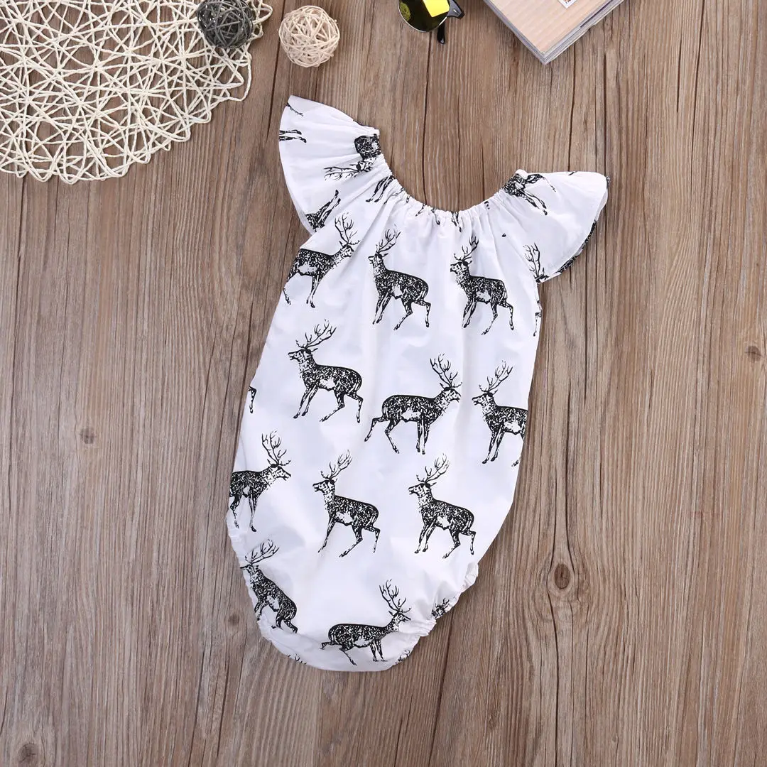 Детский хлопковый комбинезон с оборками|baby bodysuit short sleeve|baby girlbaby cotton bodysuits |