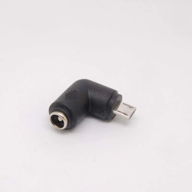 Гнездовой преобразователь в адаптер Micro USB 5 5x2 1 мм 90 градусов постоянного тока|usb