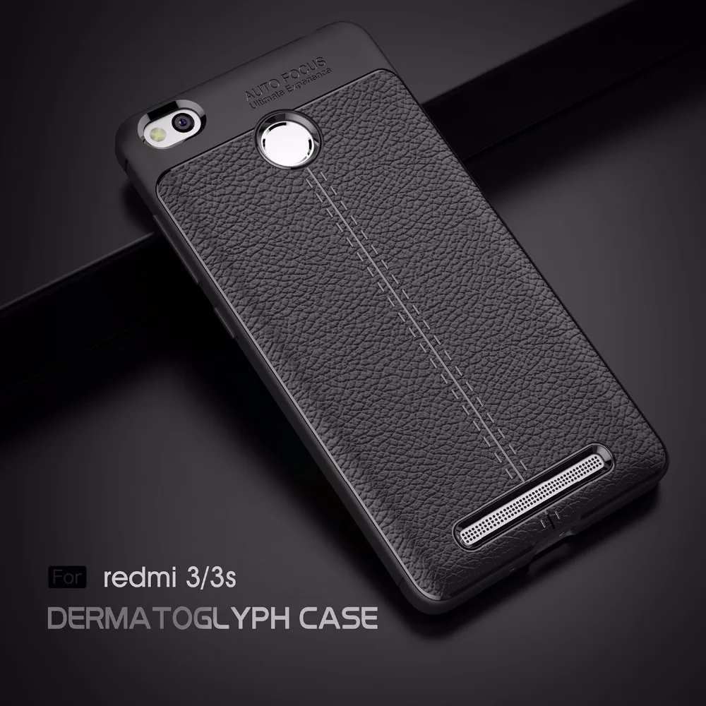 Для Xiaomi Redmi 3 Защитный чехол Роскошные Броня Мягкие TPU силиконовая кожа задняя