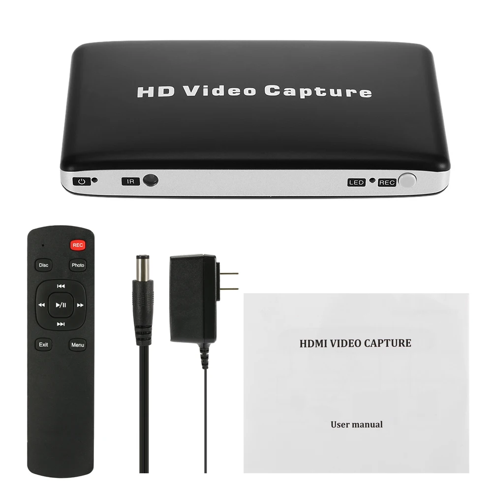 Новый USB 1080P HD видео Захват MI HDD игра AV рекордер + дистанционное управление запись