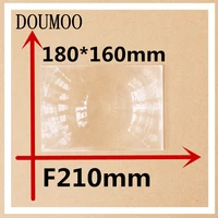 dropshippig focal length 210 mm condenser lens rectangle 180160 mm plastic fresnel lens plane magnificat fresnel lens