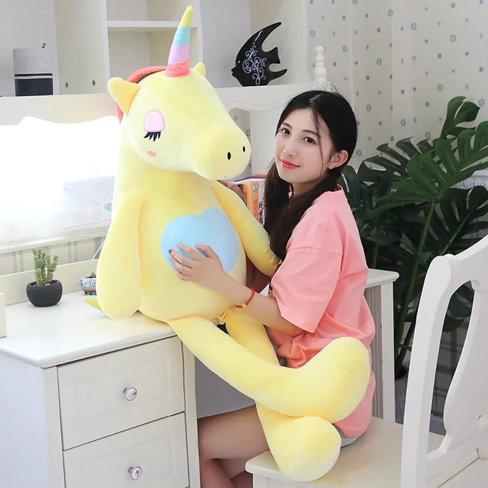 

Lucky Boy Sunday Soft Unicorn Plush Toys Rainbow Unicorn Plush Doll Sofa Pillow Cushion Unicornio kids Toys Birthday Gift