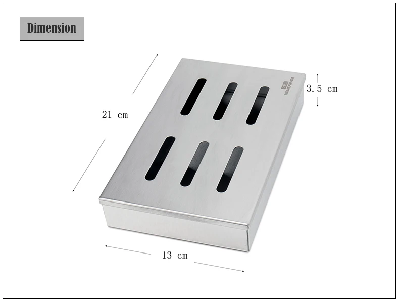 G. a HOMEFAVOR, брендовая коробка из нержавеющей стали для холодного дыма, принадлежности для барбекю, гриля, деревянные чипсы, квадратный коптильщик, генератор, коробка для улицы