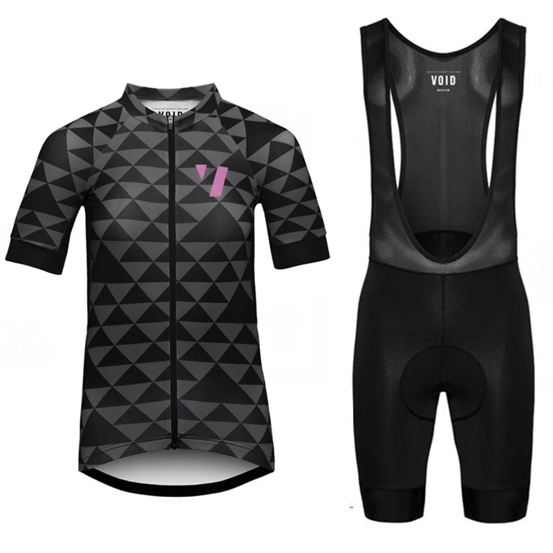 VOID cycling suit White cycling jersey and black shorts MTB cycle sets Women classic Sport shirt Rennrad tragen Breathable - Цвет: 5
