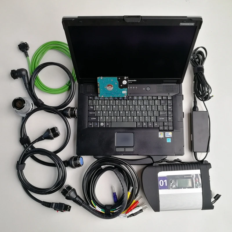 

MB Star C4 SD C4 V06.2022 Software for OBD 2 Code Reader Used Laptop CF-52 CF52 and 320GB HDD for Auto diagnosis Tool Scanner