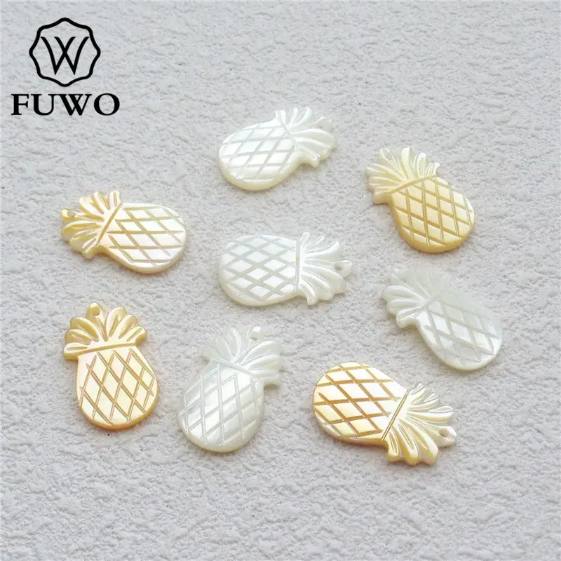 Оптовая продажа резные бусины FUWO в виде ананаса ракушки натуральный перламутр