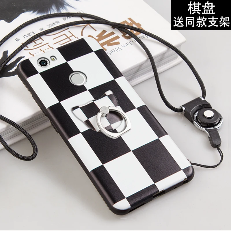 Чехол ALIVO для Huawei Nova с кольцом полная защита мультяшный 3D рельефный силиконовый