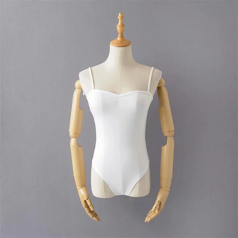 Женщины Ruched шеи Cami боди Cami ремень Боди